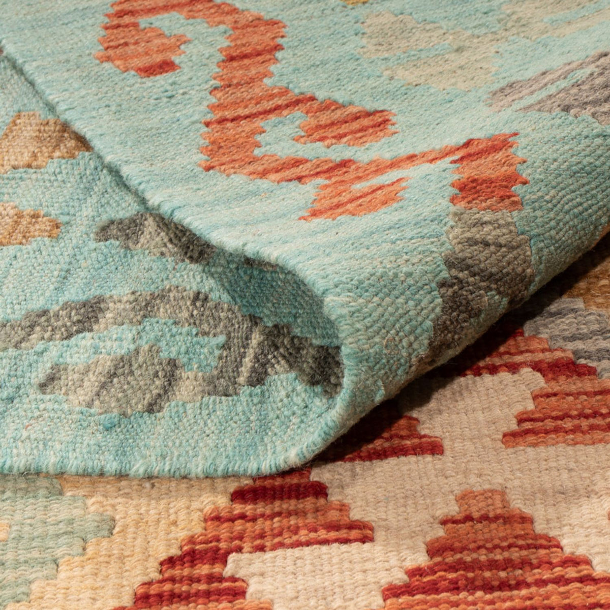 Tapis Kelim - Splash - 305 x 195 cm - multicolore