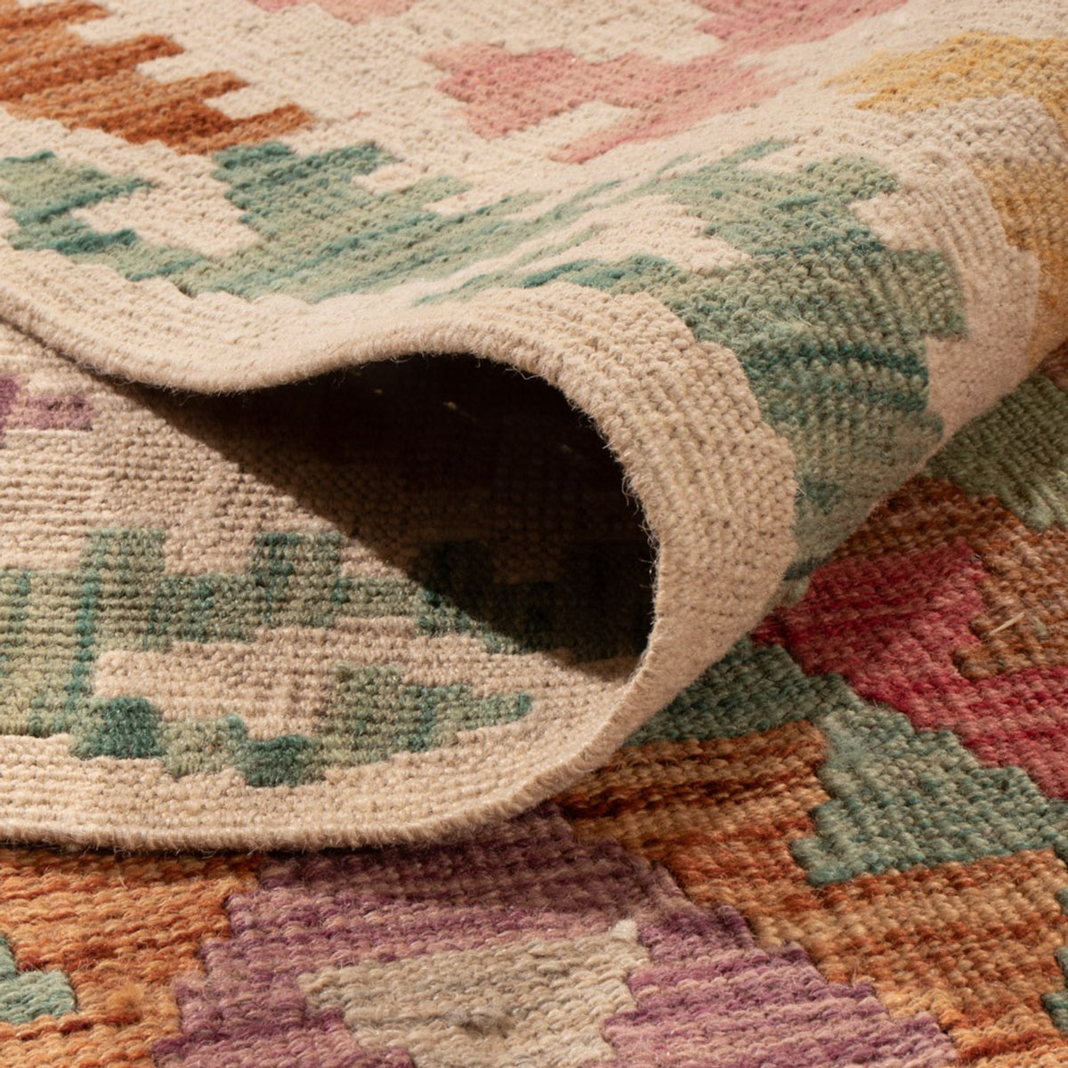 Tapis Kelim - Splash - 300 x 201 cm - multicolore