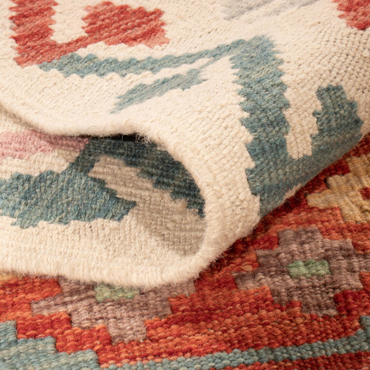 Tapis Kelim - Splash - 294 x 206 cm - multicolore