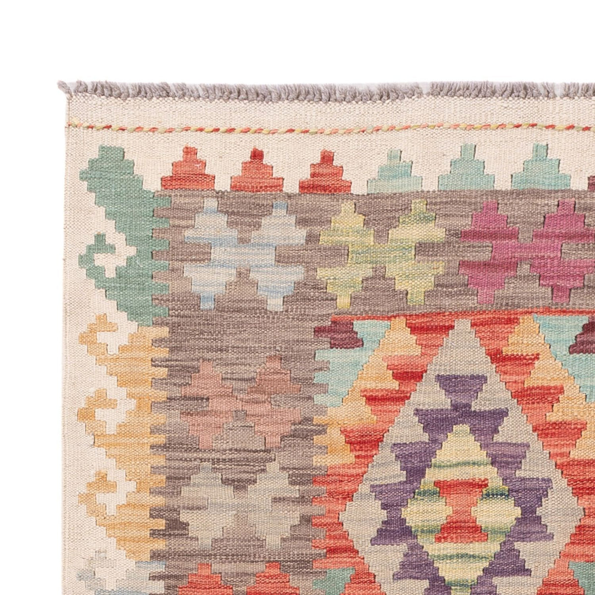 Tapis Kelim - Splash - 173 x 119 cm - multicolore