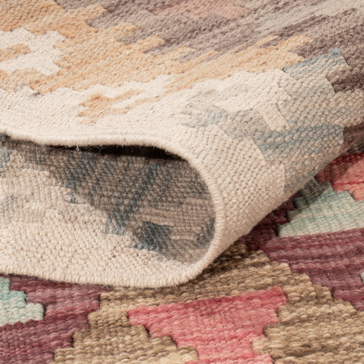 Tapis Kelim - Splash - 173 x 119 cm - multicolore