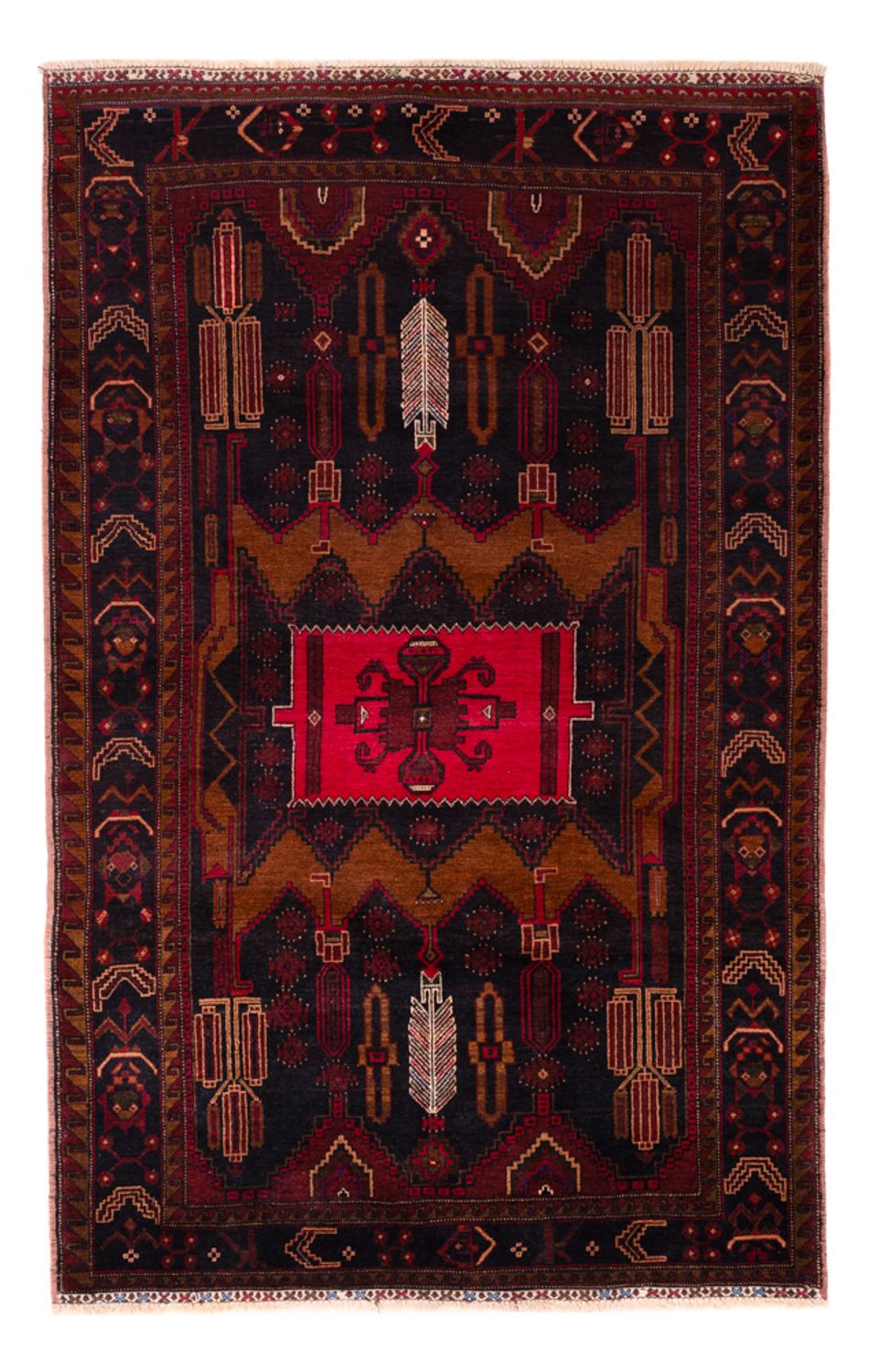 Tapis Belutsch - 195 x 119 cm - multicolore