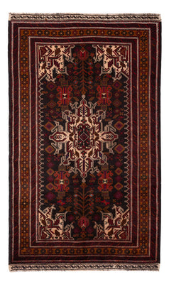 Tapis Belutsch - 188 x 112 cm - rouge foncé