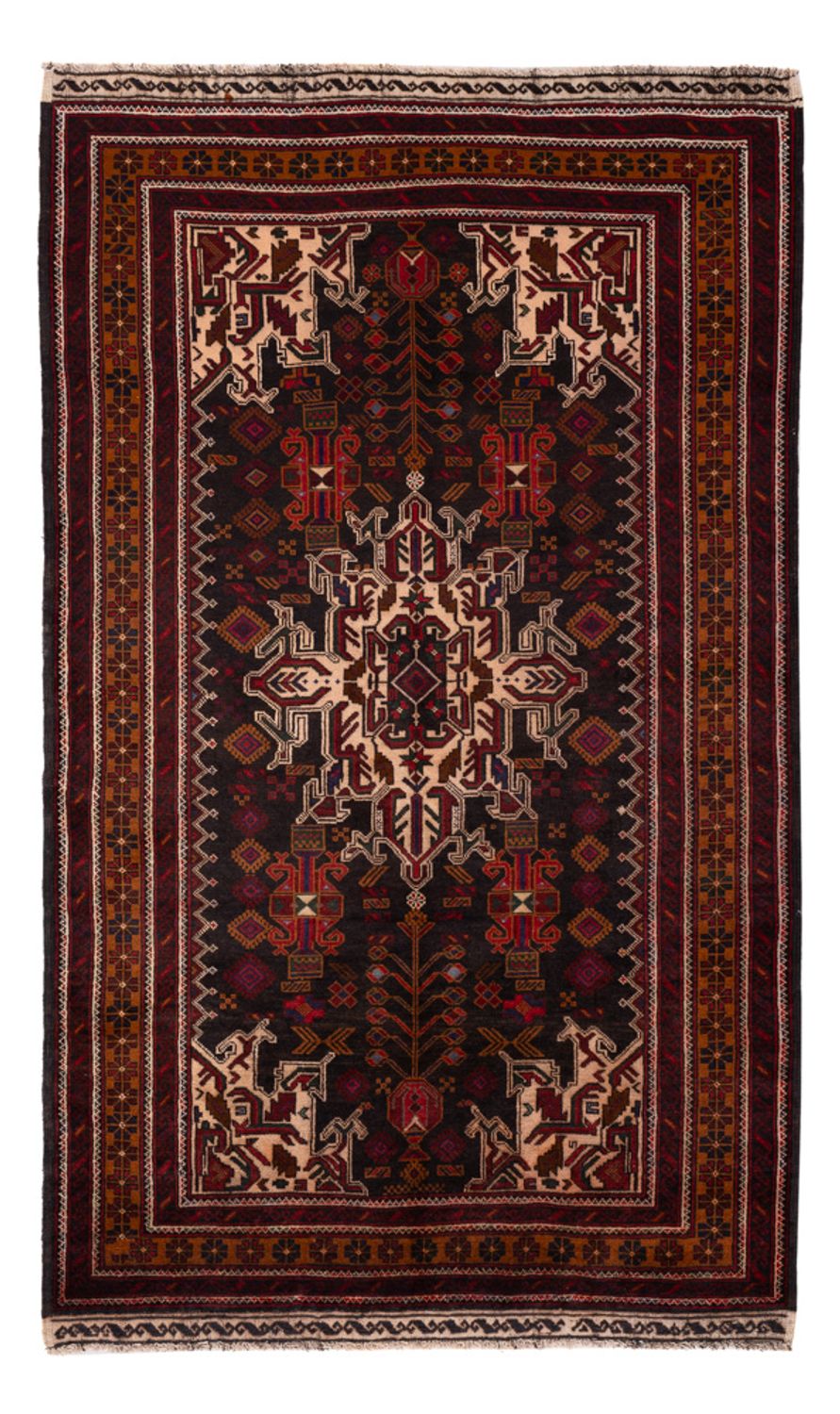 Tapis Belutsch - 188 x 112 cm - rouge foncé