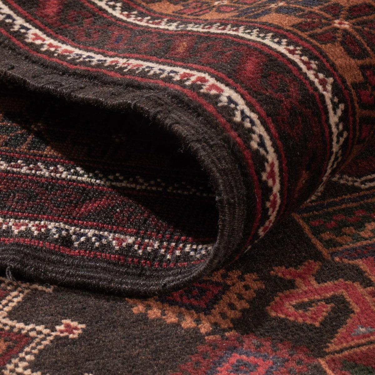 Tapis Belutsch - 188 x 112 cm - rouge foncé