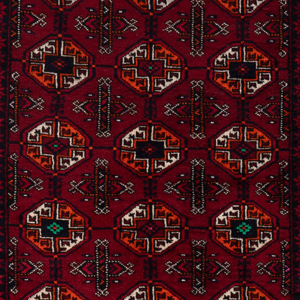 Tapis Belutsch - 190 x 111 cm - rouge foncé