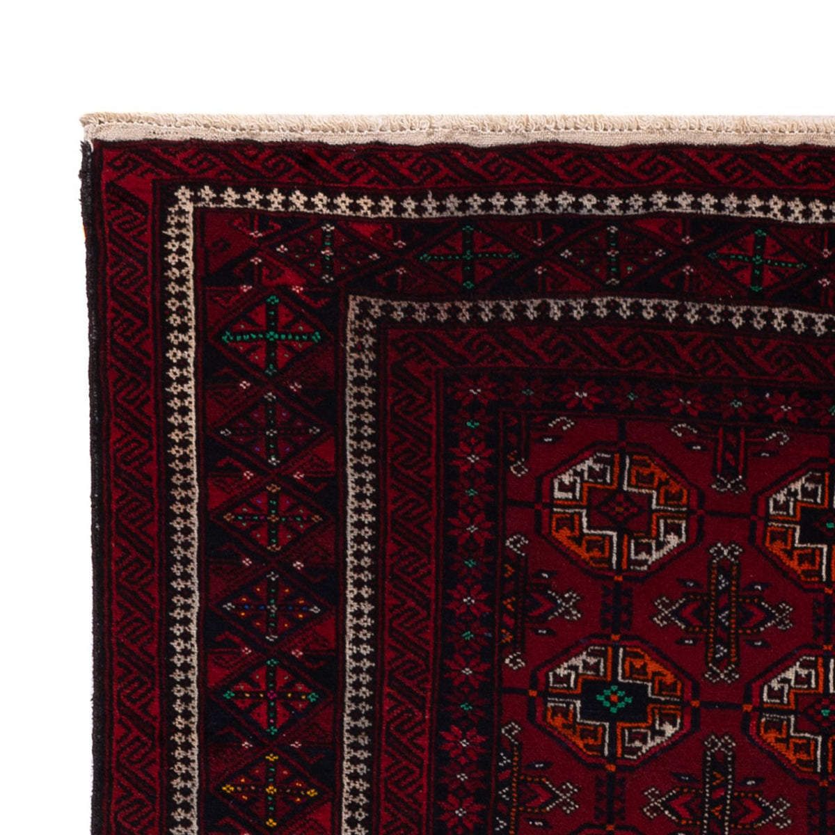 Tapis Belutsch - 190 x 111 cm - rouge foncé