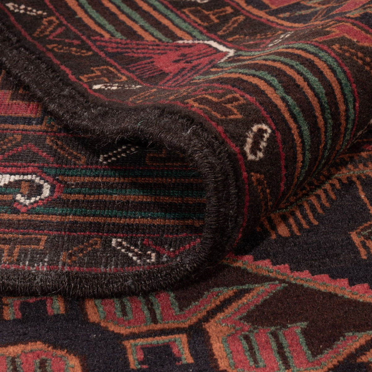 Tapis Belutsch - 213 x 128 cm - rouge foncé