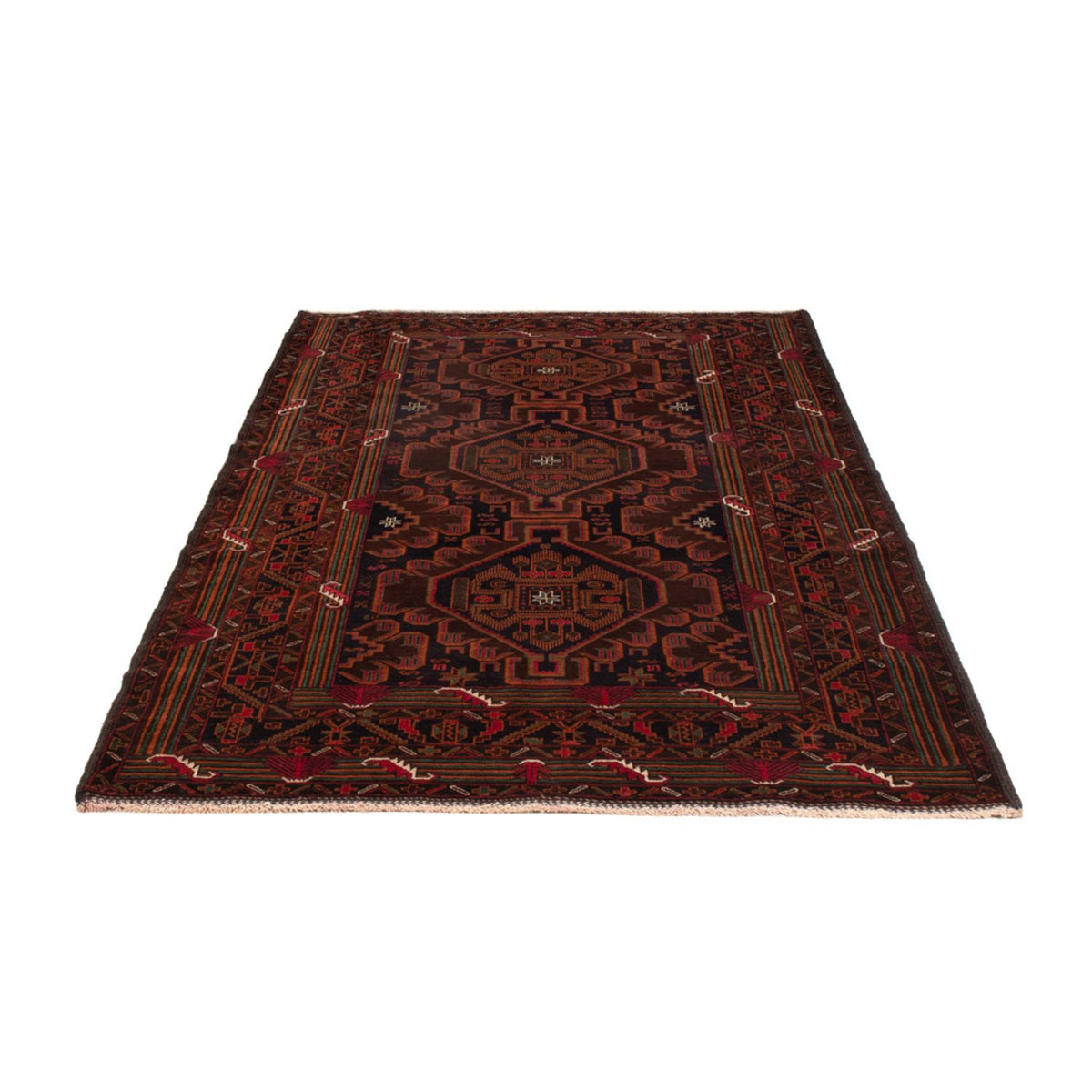 Tapis Belutsch - 213 x 128 cm - rouge foncé