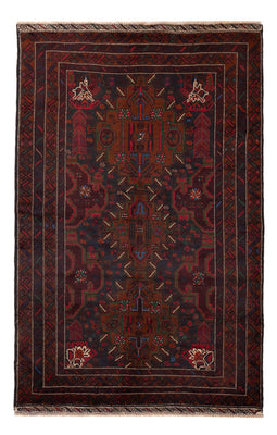 Tapis Belutsch - 195 x 120 cm - rouge foncé