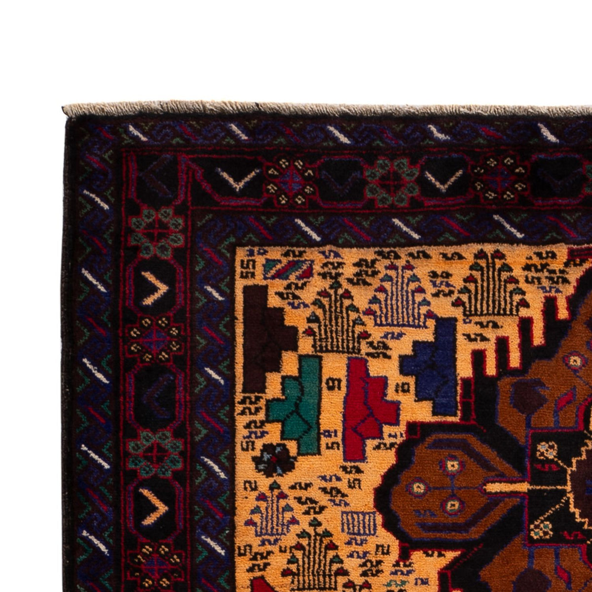 Tapis Belutsch - 197 x 116 cm - beige