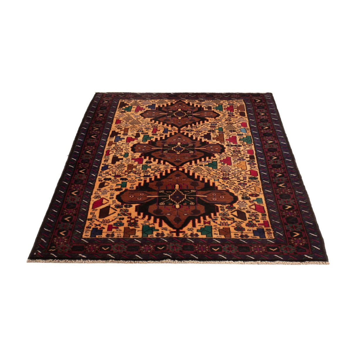 Tapis Belutsch - 197 x 116 cm - beige