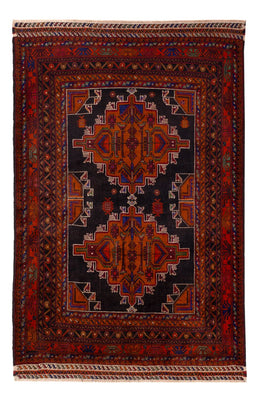 Tapis Belutsch - 193 x 130 cm - rouge foncé