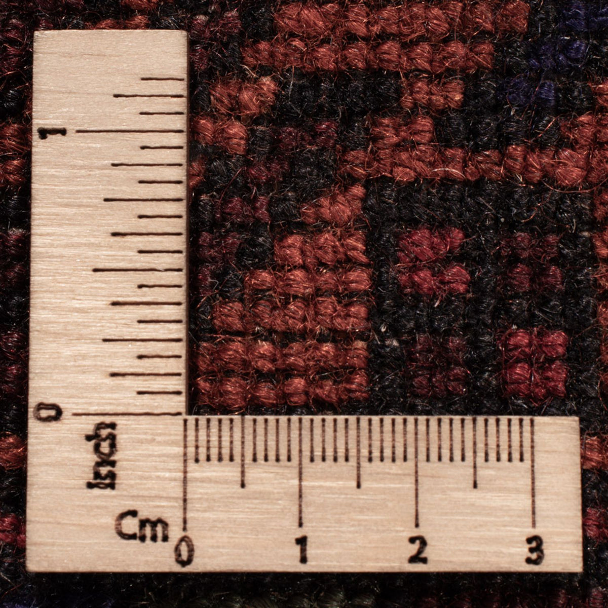 Tapis Belutsch - 193 x 130 cm - rouge foncé