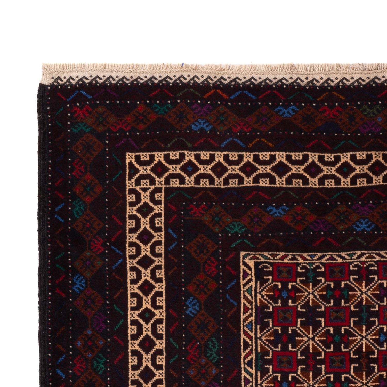 Tapis de couloir Tapis Belutsch - 200 x 114 cm - rouge foncé