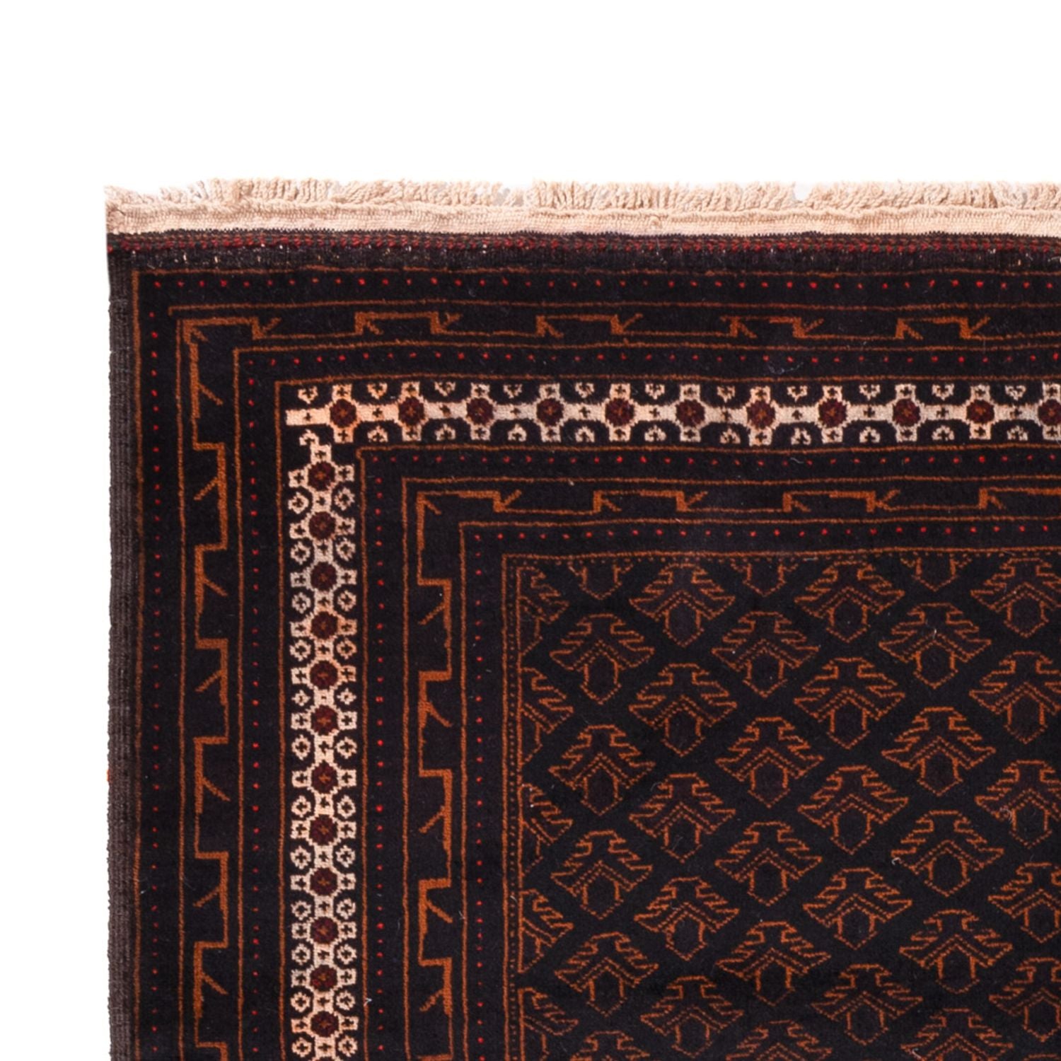 Tapis de couloir Tapis Belutsch - 236 x 122 cm - marron foncé