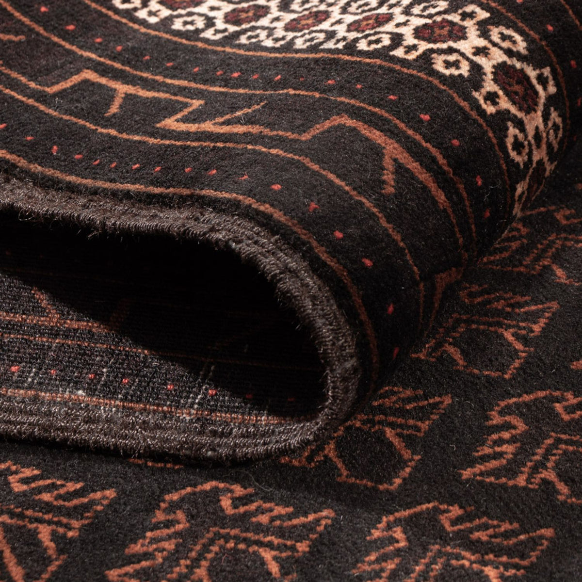 Tapis de couloir Tapis Belutsch - 236 x 122 cm - marron foncé