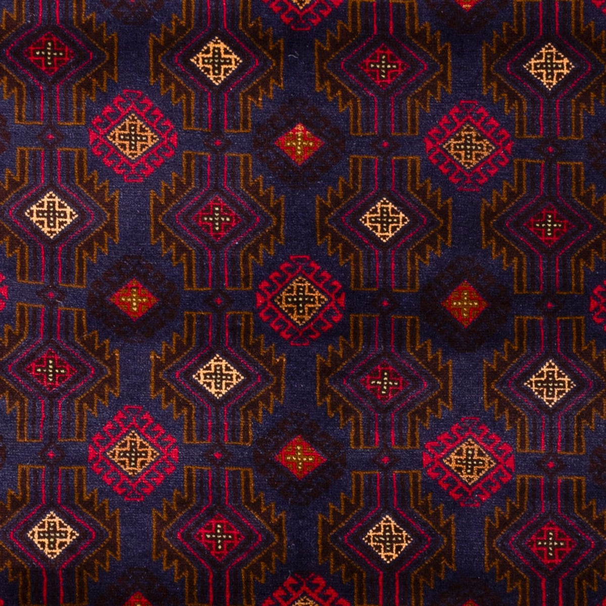 Tapis Belutsch - 194 x 122 cm - rouge foncé