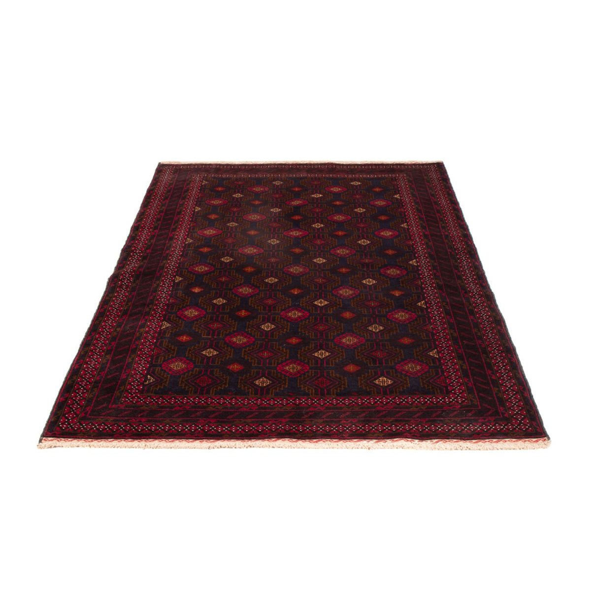 Tapis Belutsch - 194 x 122 cm - rouge foncé