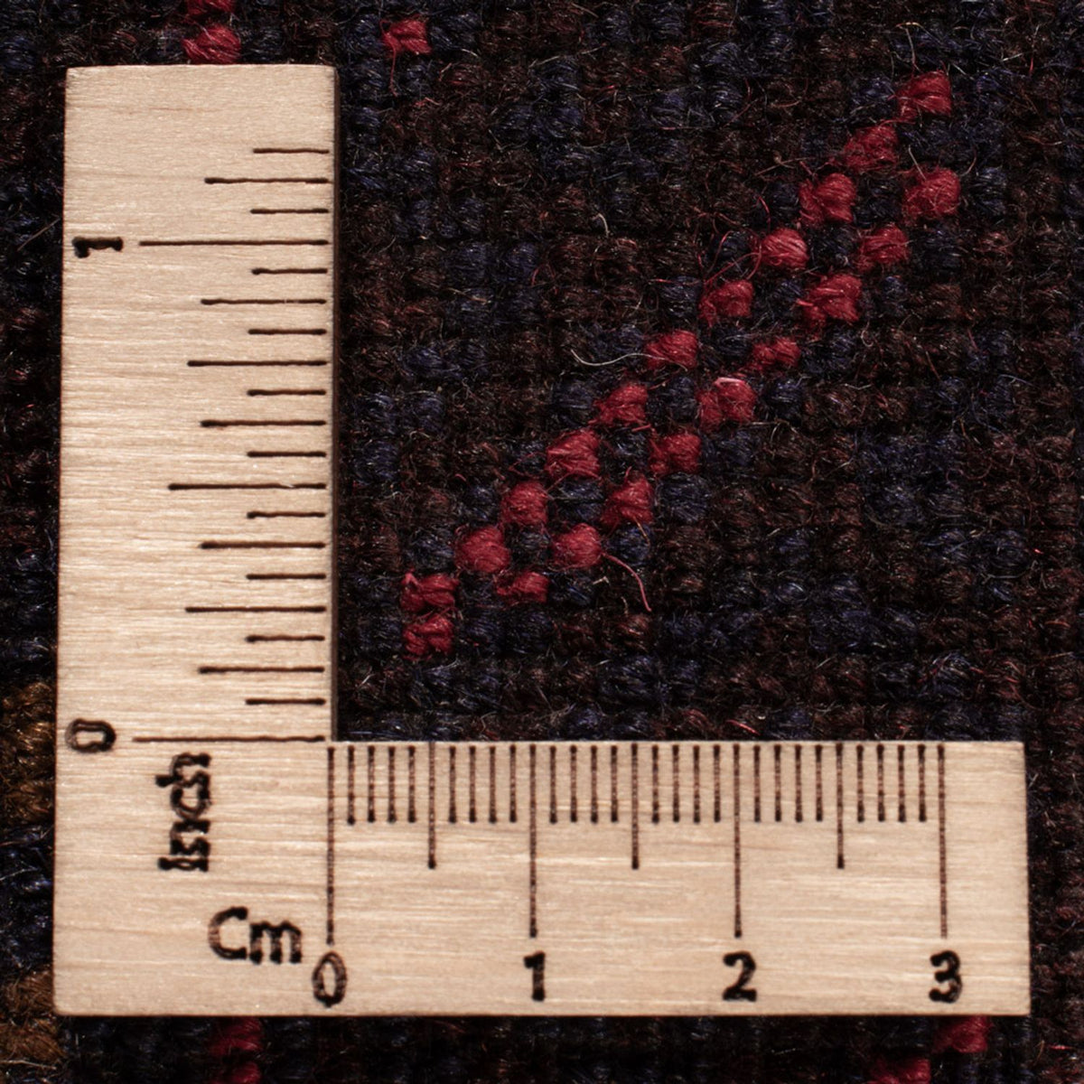 Tapis Belutsch - 194 x 122 cm - rouge foncé