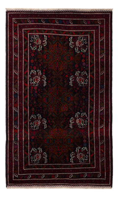Tapis Belutsch - 202 x 119 cm - rouge foncé