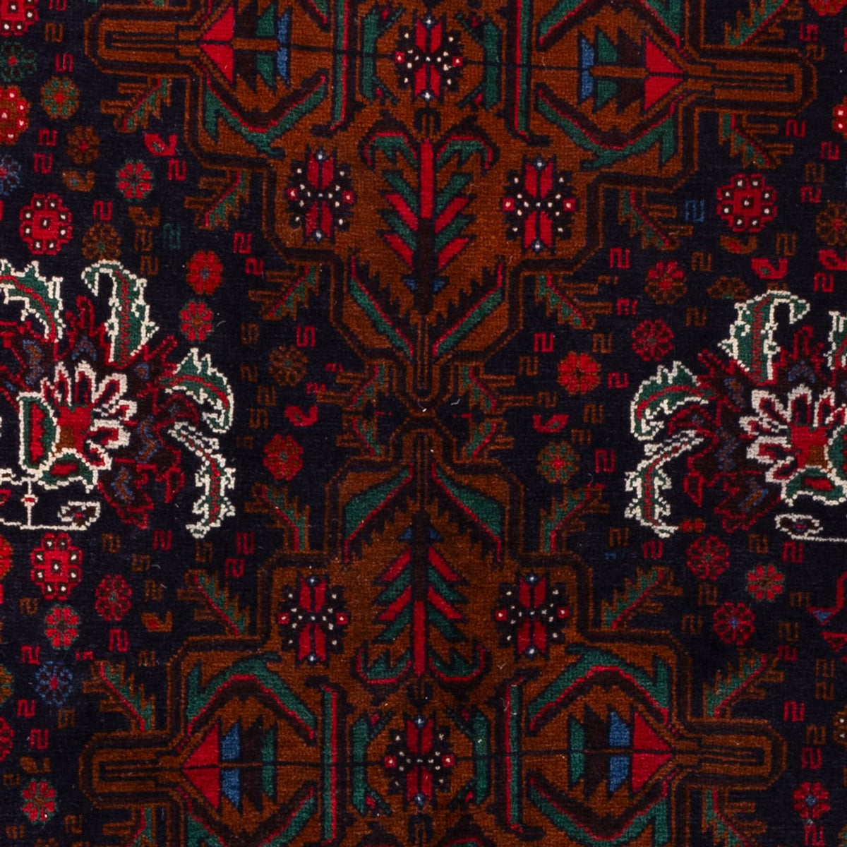 Tapis Belutsch - 202 x 119 cm - rouge foncé