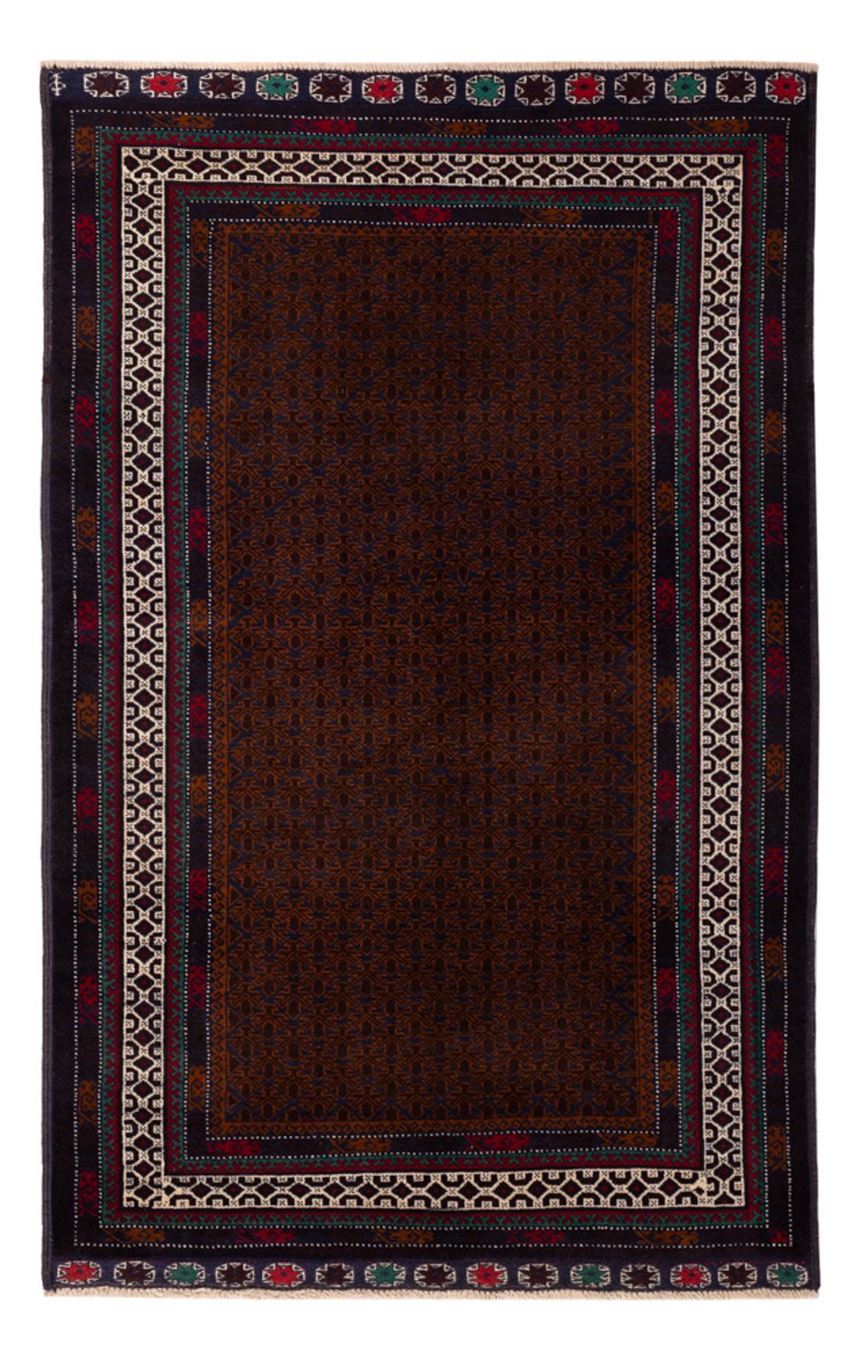 Tapis Belutsch - 185 x 119 cm - rouge foncé