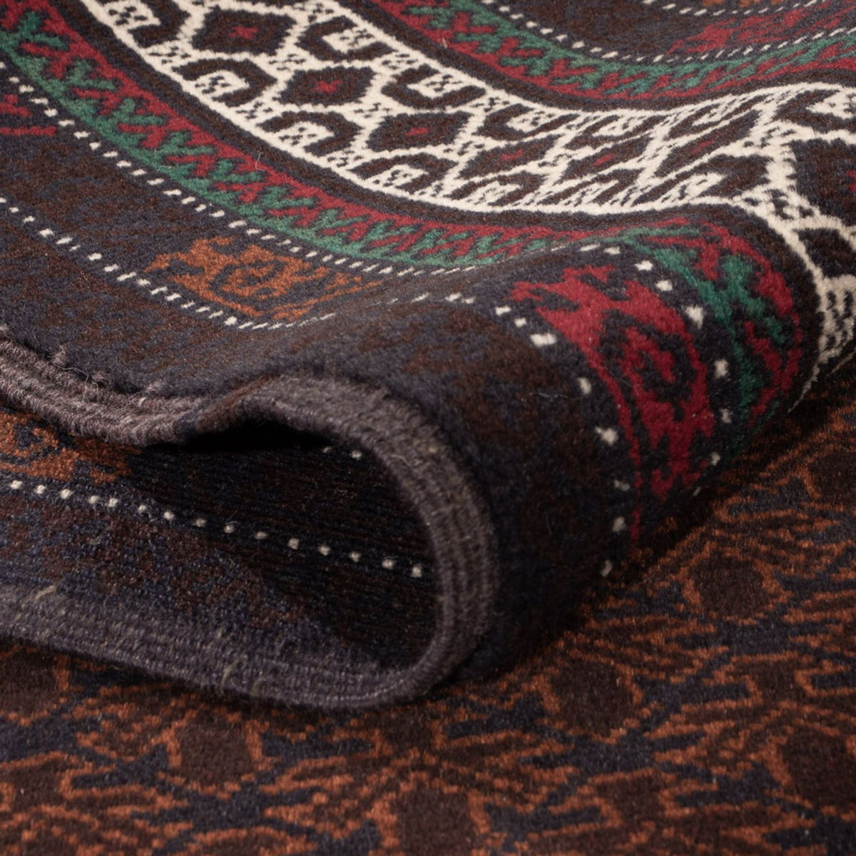 Tapis Belutsch - 185 x 119 cm - rouge foncé