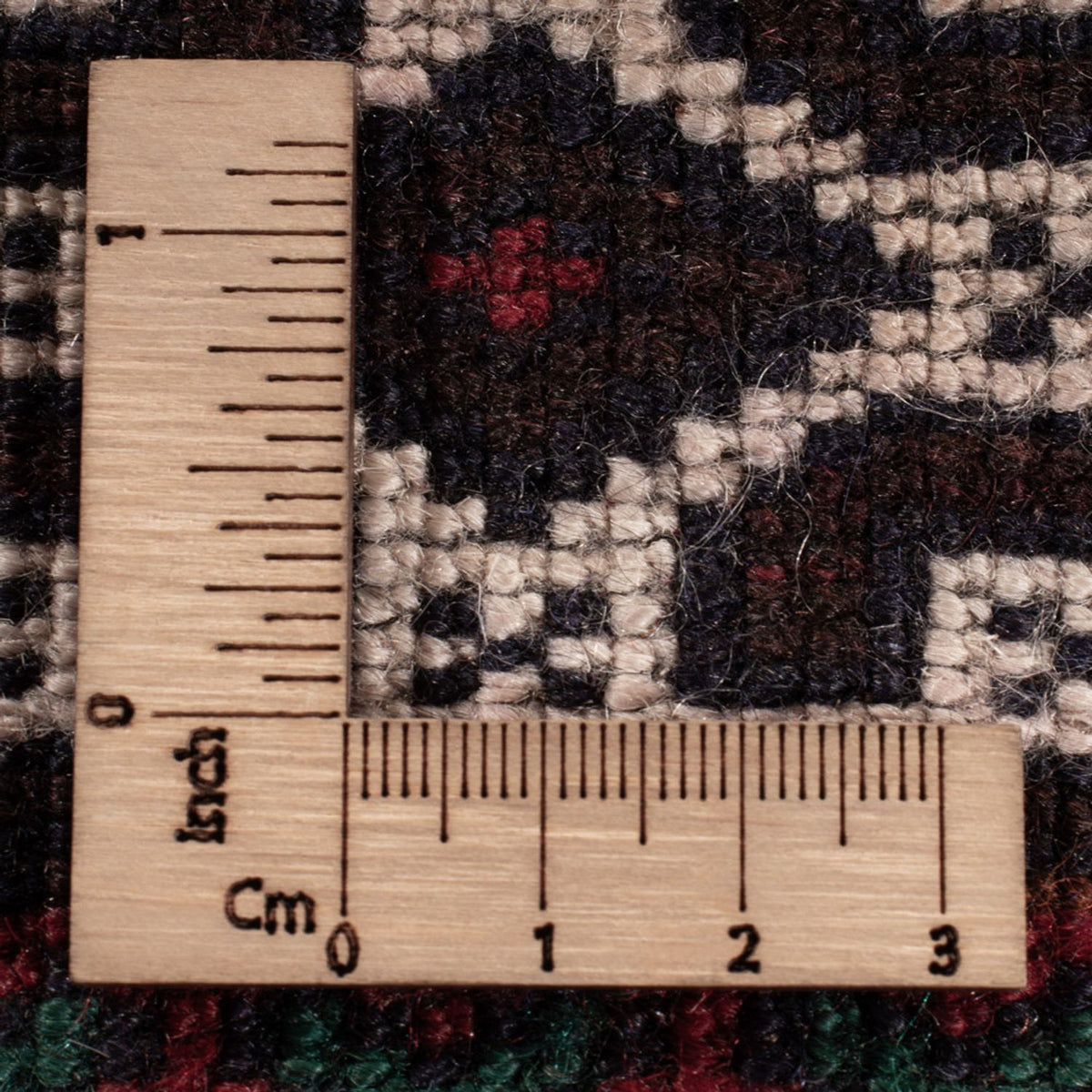 Tapis Belutsch - 185 x 119 cm - rouge foncé