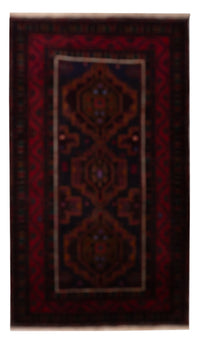 Tapis de couloir Tapis Belutsch - 227 x 129 cm - rouge foncé