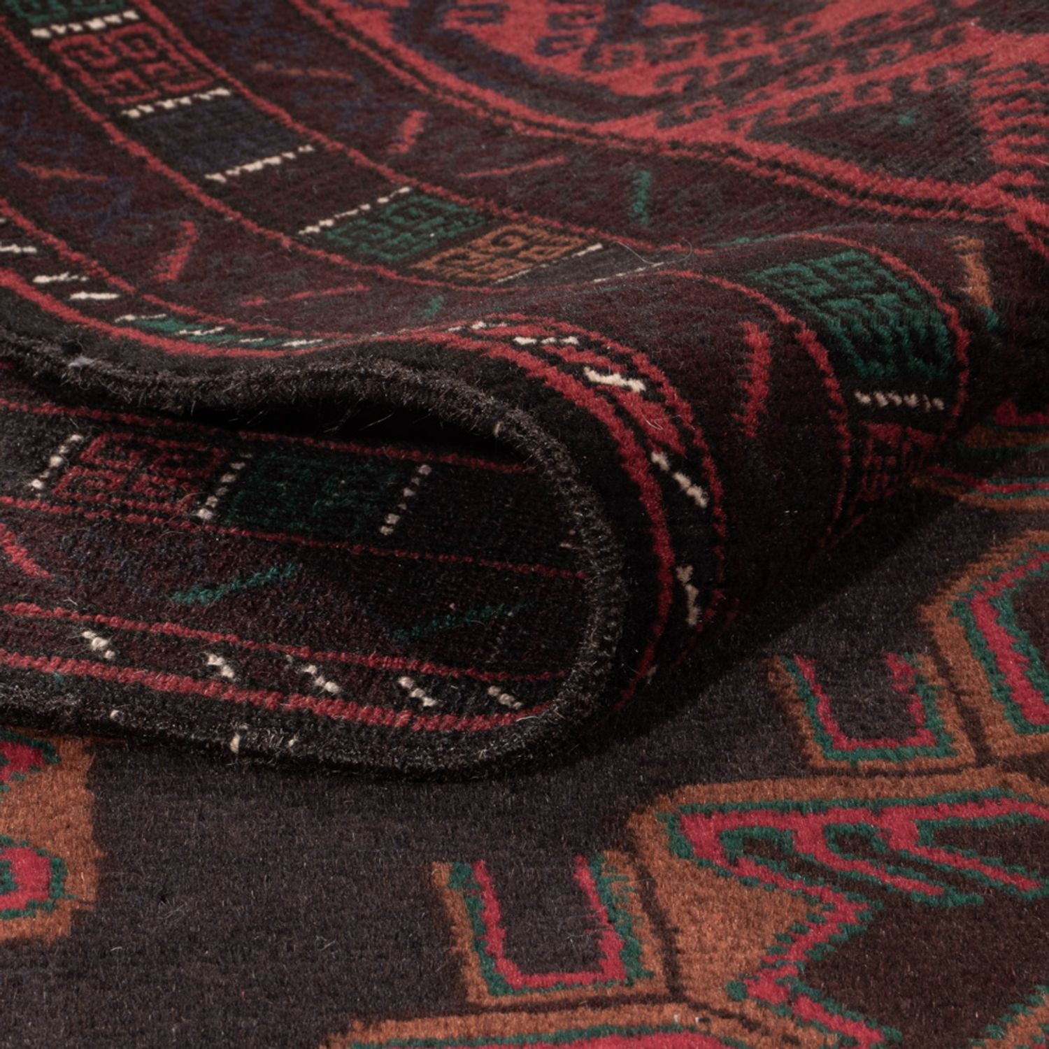 Tapis de couloir Tapis Belutsch - 227 x 129 cm - rouge foncé