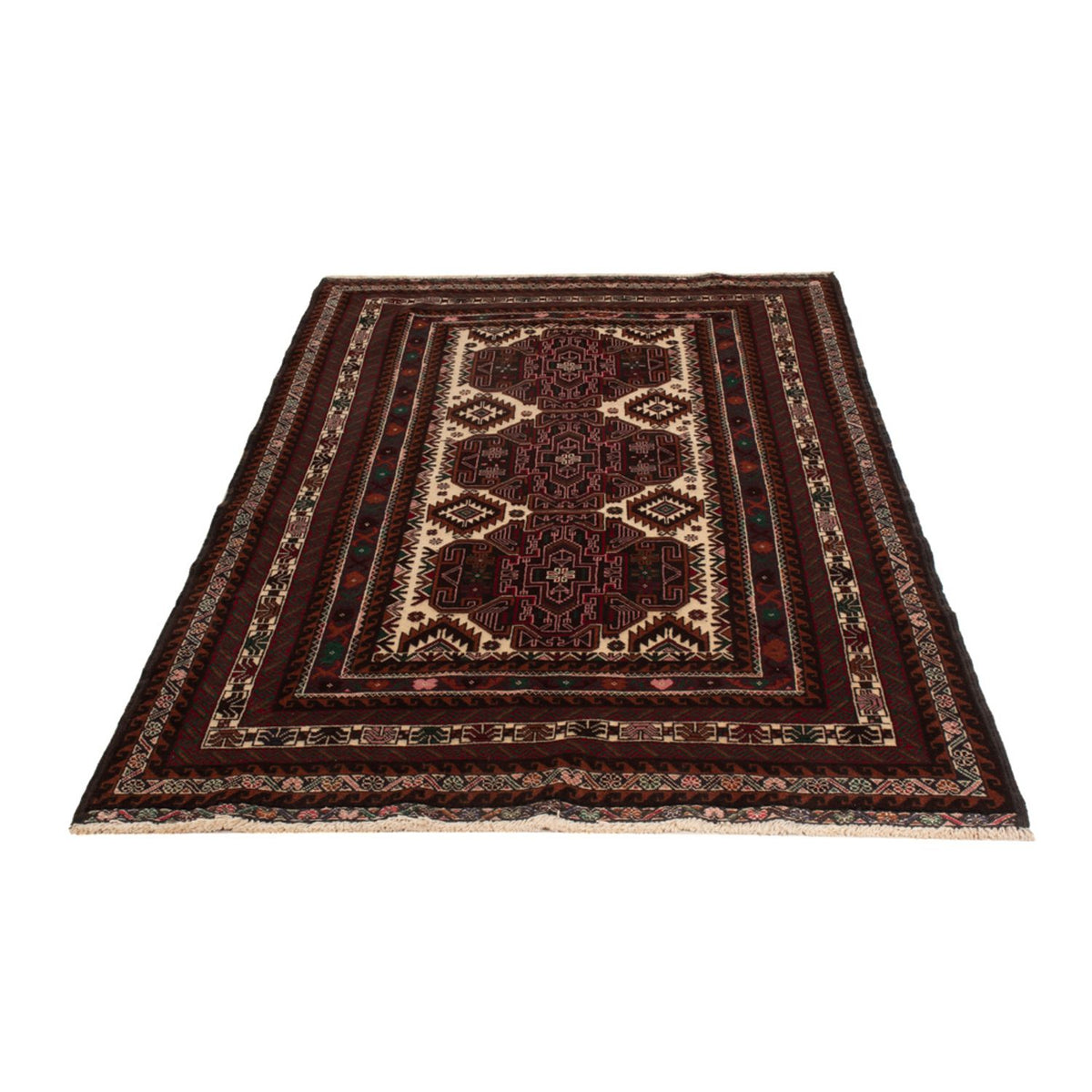 Tapis Belutsch - 199 x 115 cm - beige foncé
