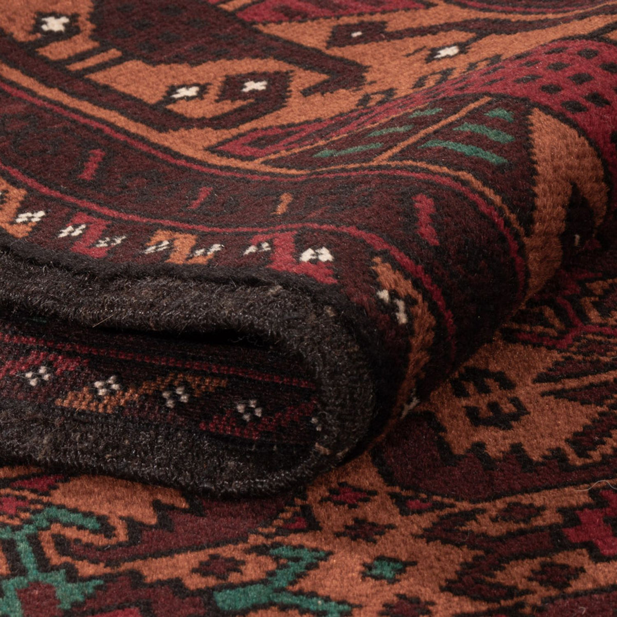 Tapis Belutsch - 190 x 126 cm - rouge foncé