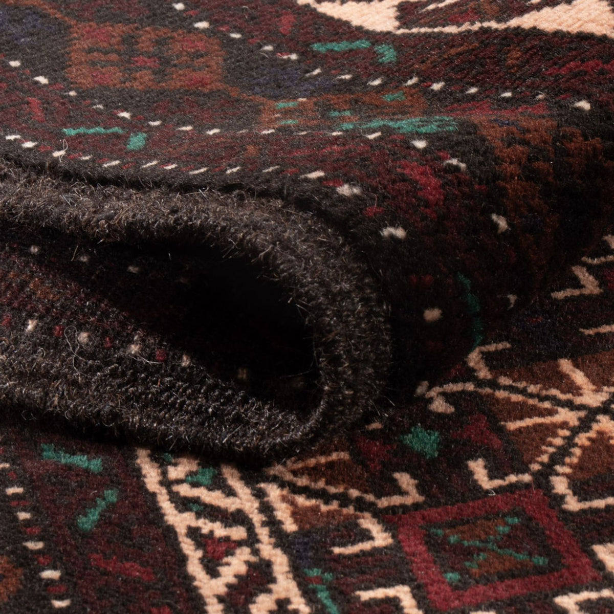 Tapis Belutsch - 192 x 119 cm - beige foncé