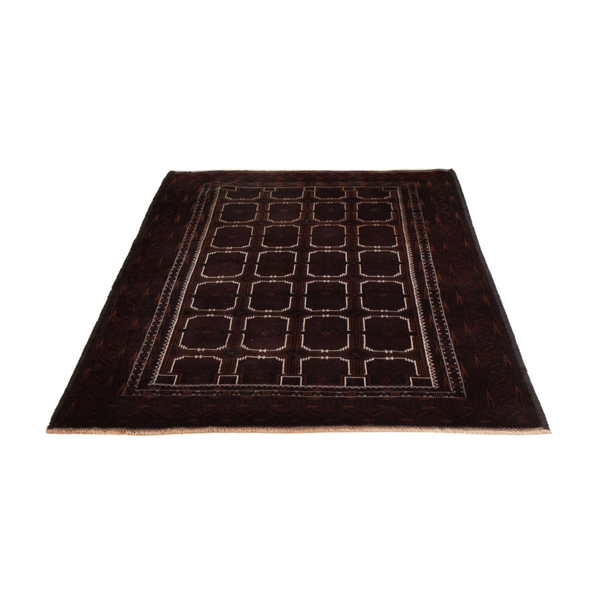 Tapis Belutsch - 207 x 130 cm - marron foncé