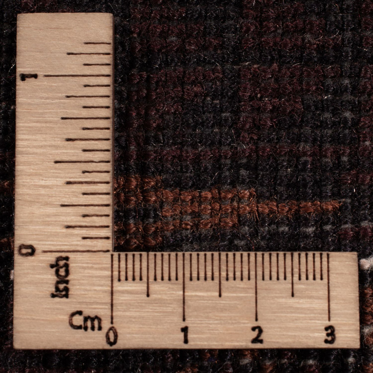 Tapis Belutsch - 207 x 130 cm - marron foncé