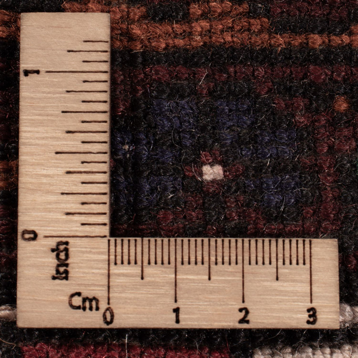 Tapis Belutsch - 198 x 123 cm - rouge foncé