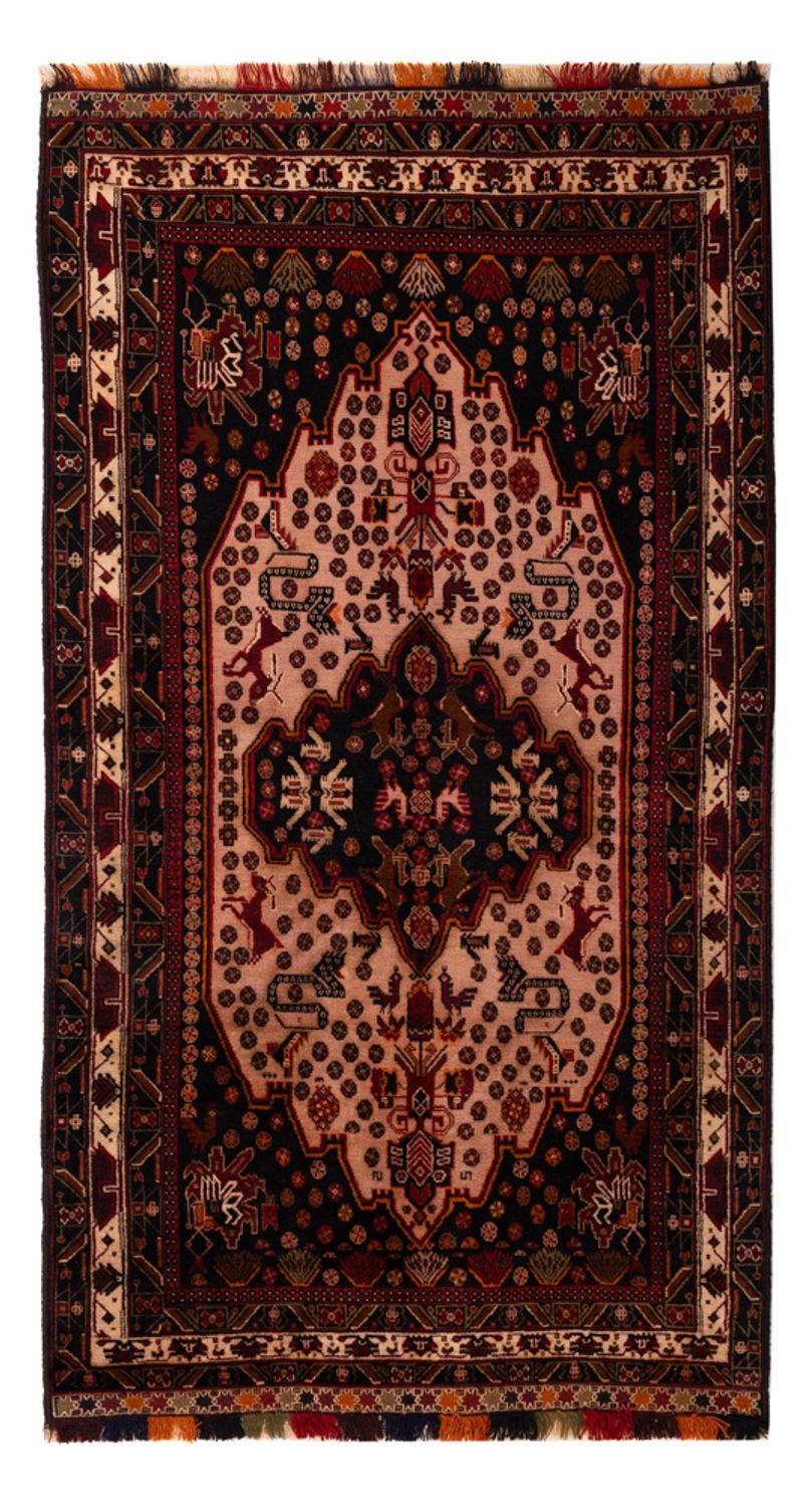 Tapis de couloir Tapis Belutsch - 193 x 110 cm - rouge clair