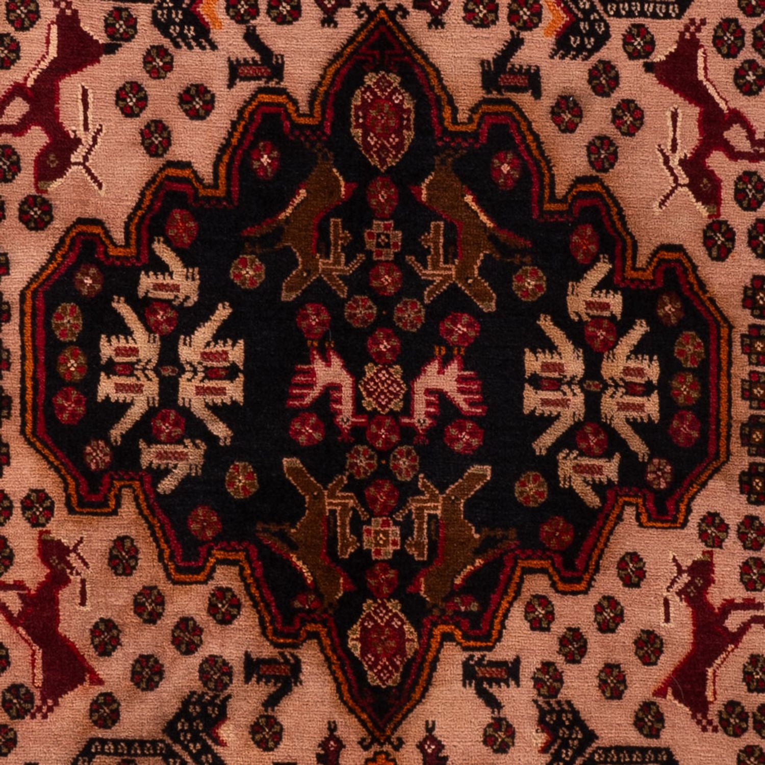 Tapis de couloir Tapis Belutsch - 193 x 110 cm - rouge clair