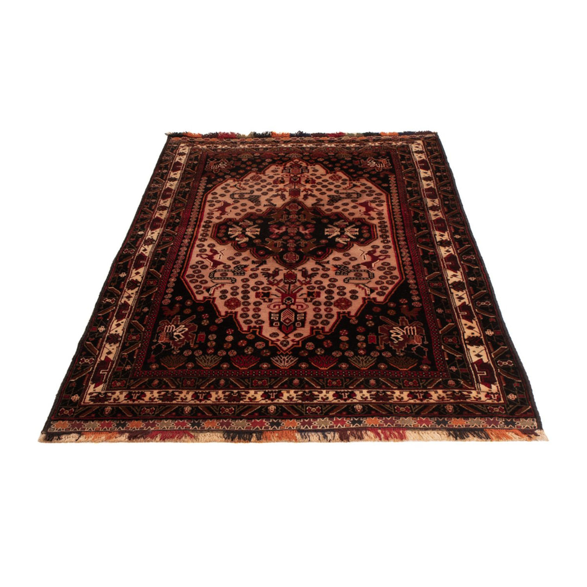 Tapis de couloir Tapis Belutsch - 193 x 110 cm - rouge clair