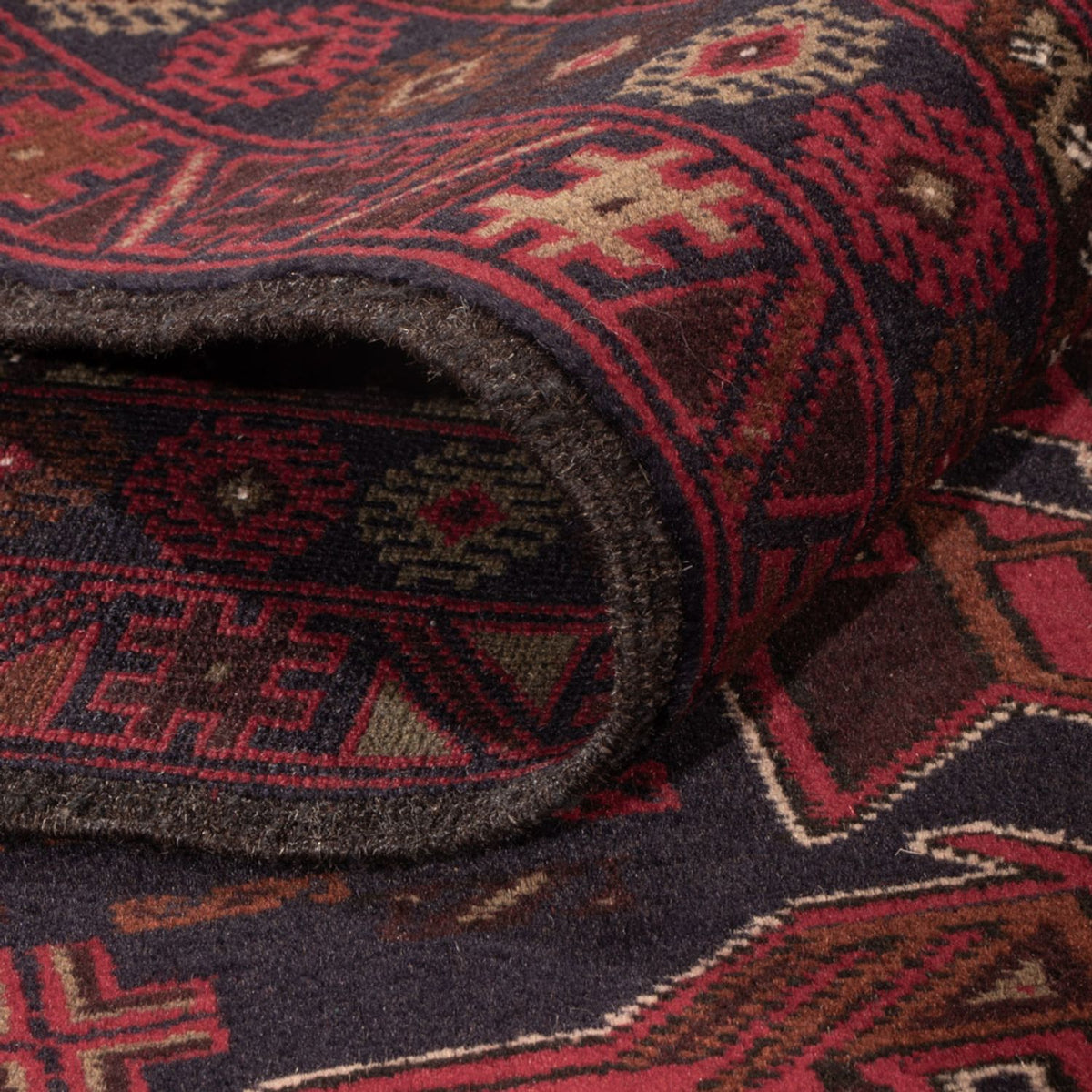 Tapis Belutsch - 184 x 116 cm - rouge foncé