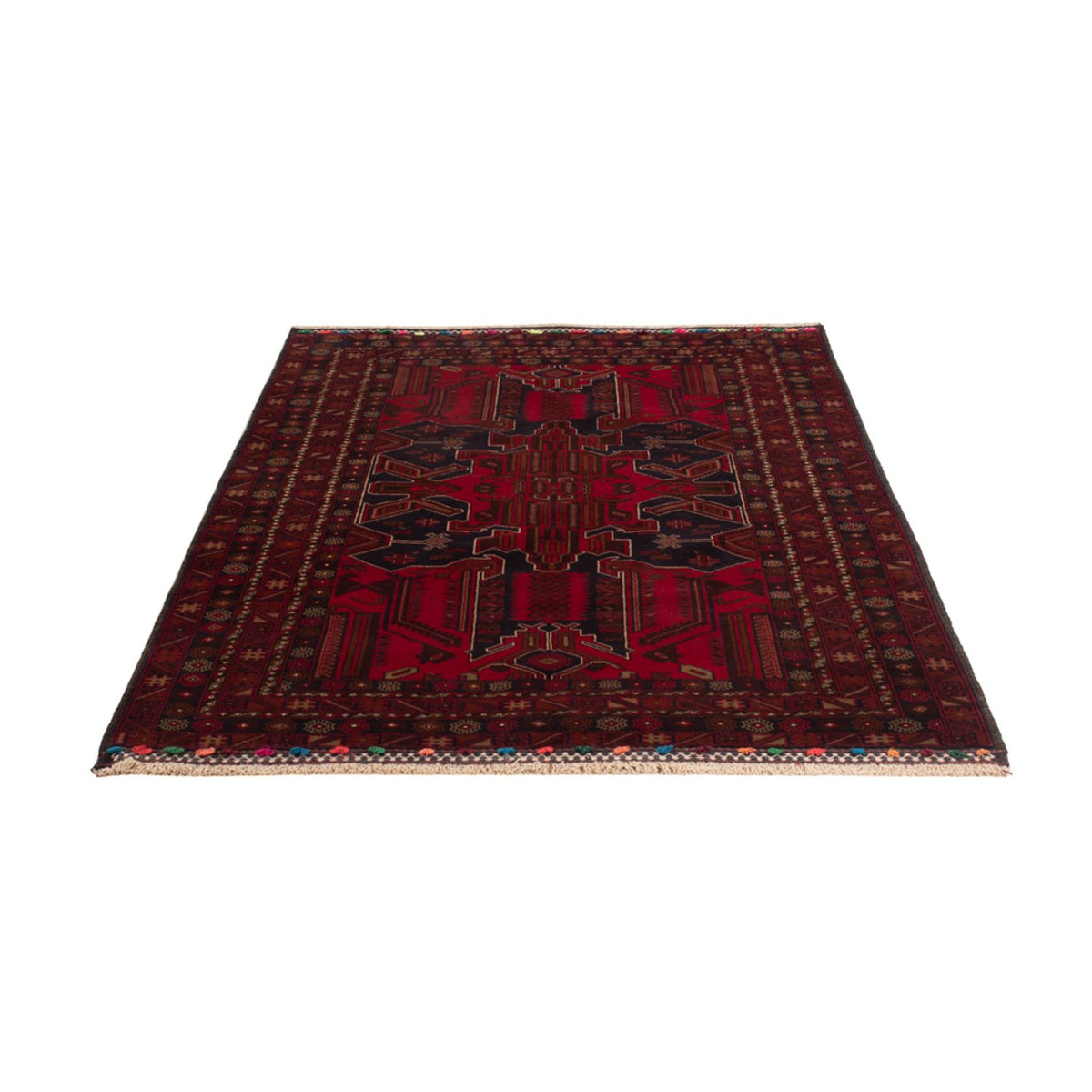 Tapis Belutsch - 184 x 116 cm - rouge foncé
