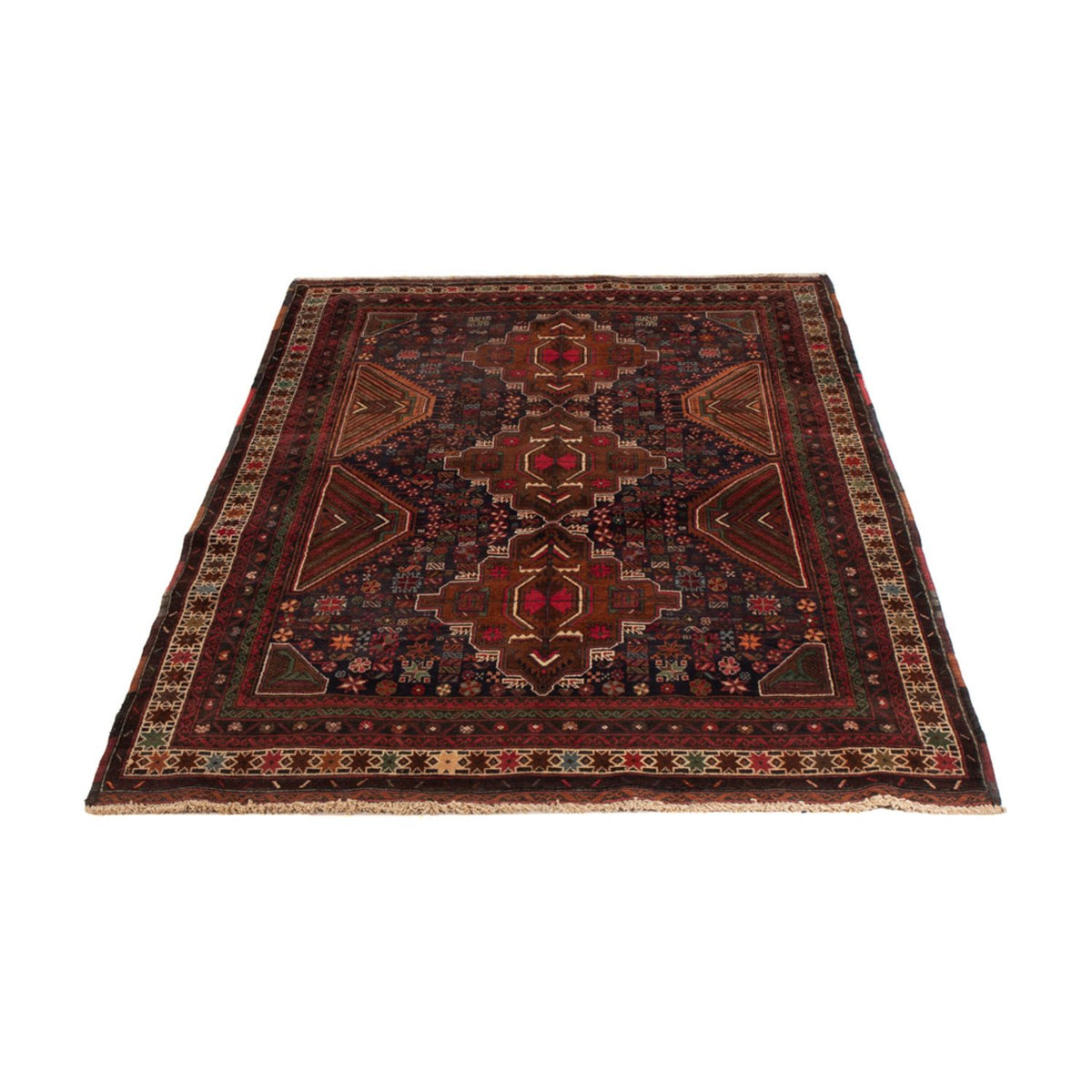Tapis Belutsch - 200 x 117 cm - rouge foncé