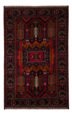 Tapis Belutsch - 195 x 117 cm - rouge foncé