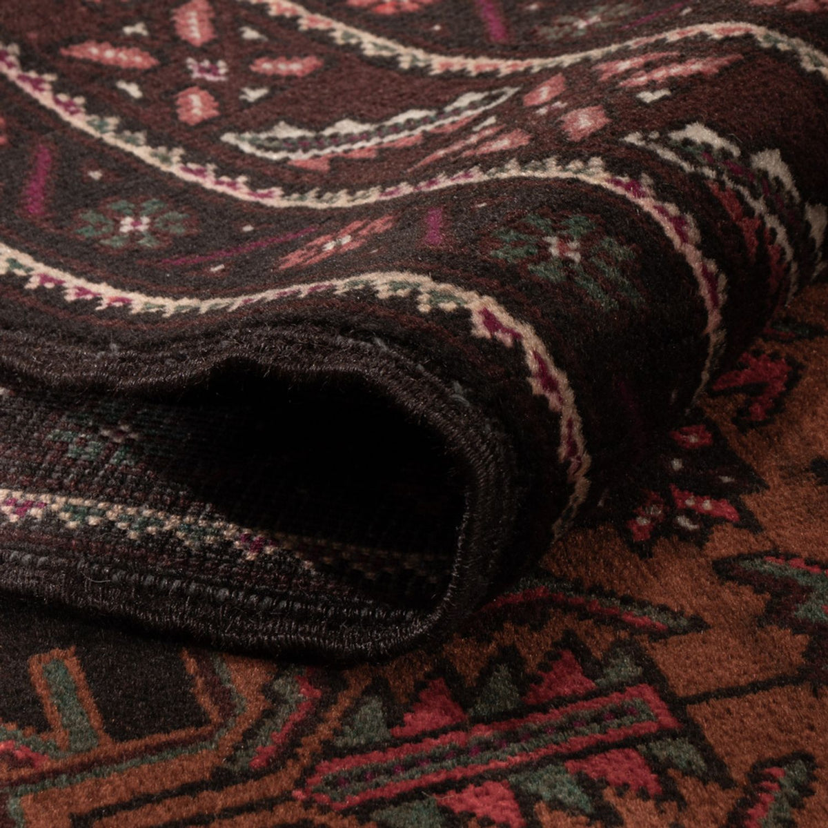 Tapis de couloir Tapis Belutsch - 201 x 114 cm - rouge foncé