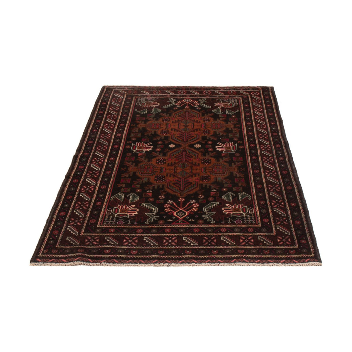 Tapis de couloir Tapis Belutsch - 201 x 114 cm - rouge foncé