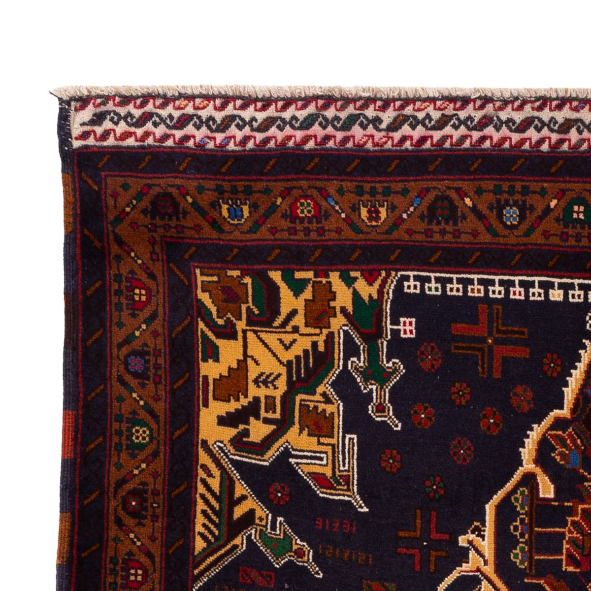 Tapis Belutsch - 195 x 120 cm - multicolore