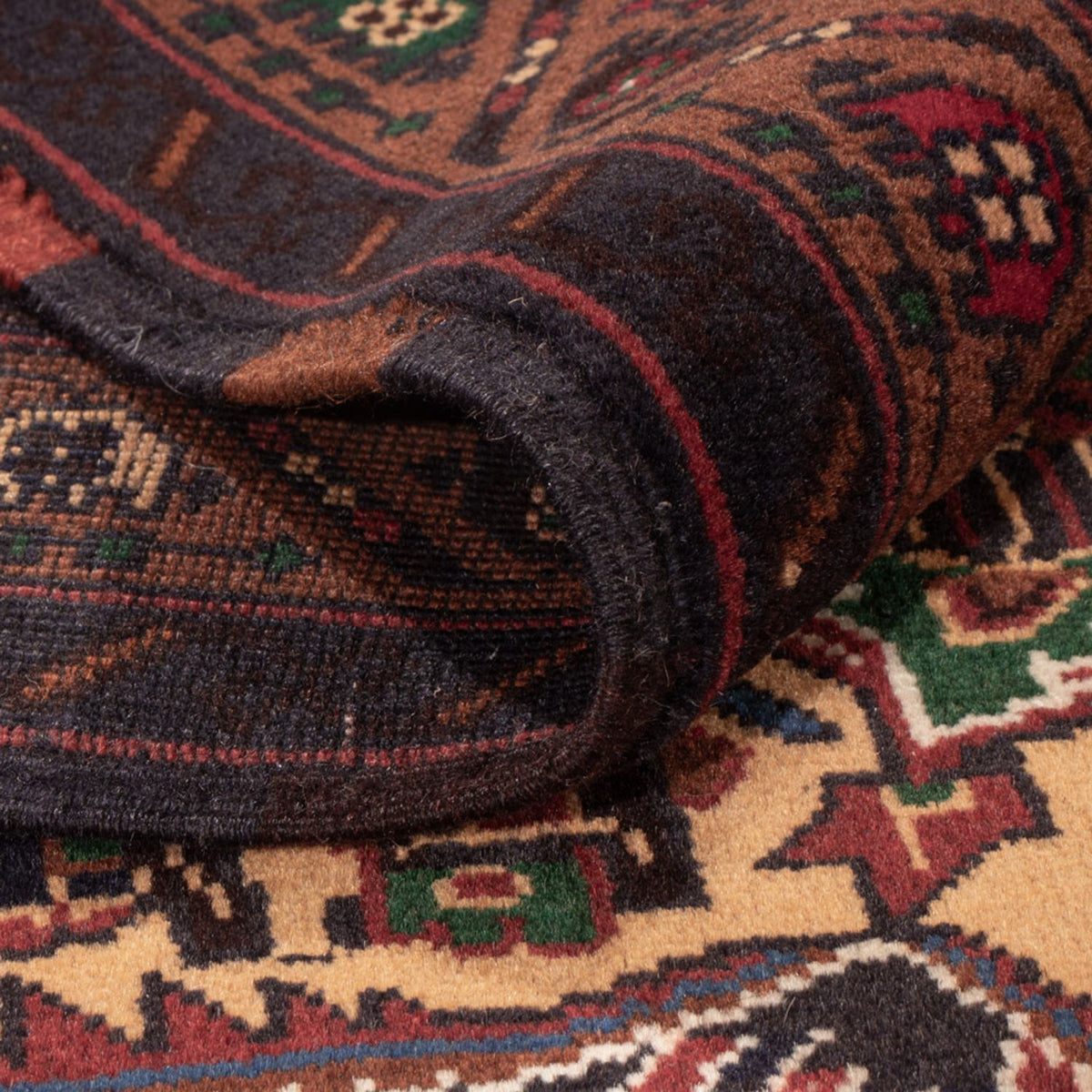 Tapis Belutsch - 195 x 120 cm - multicolore