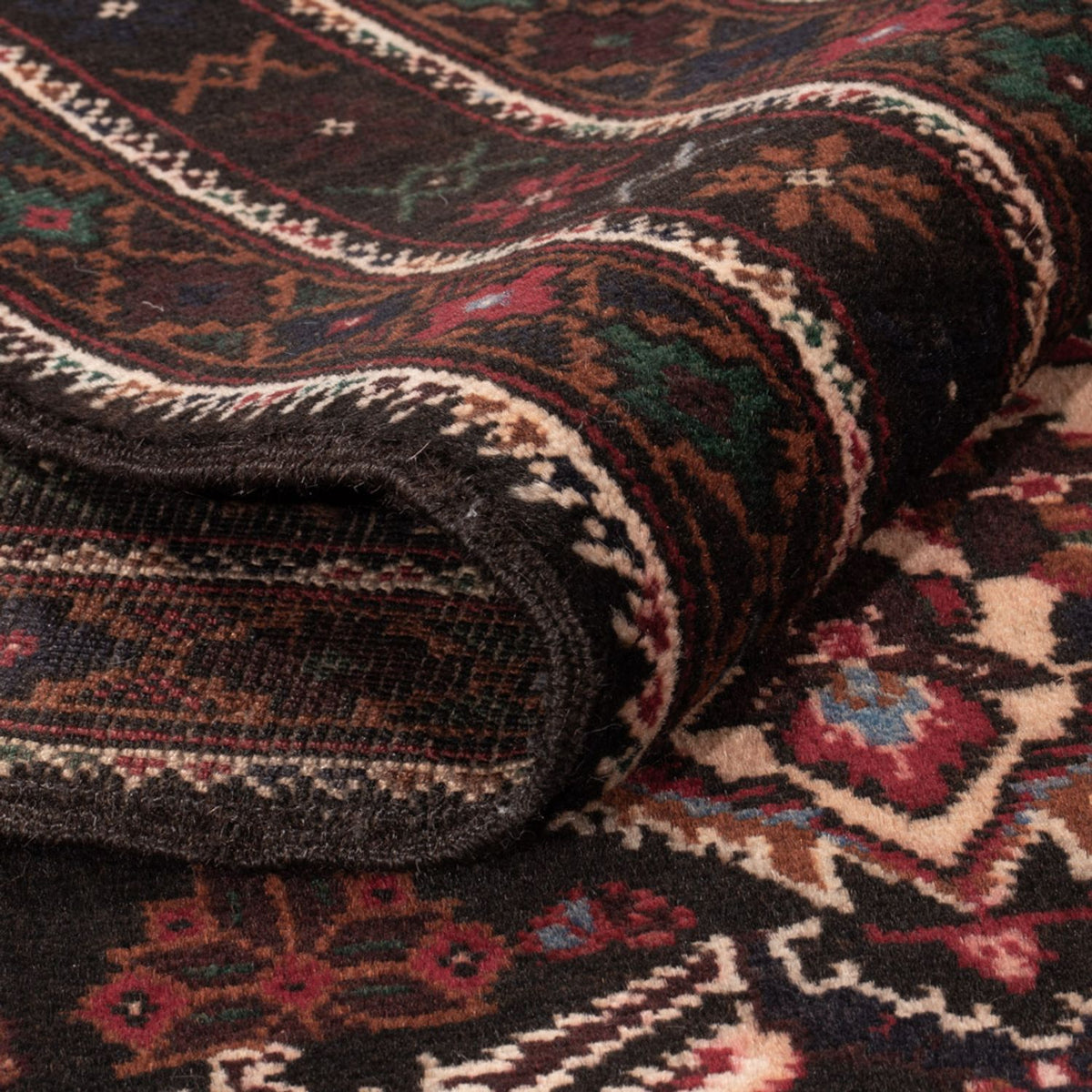 Tapis Belutsch - 202 x 115 cm - multicolore