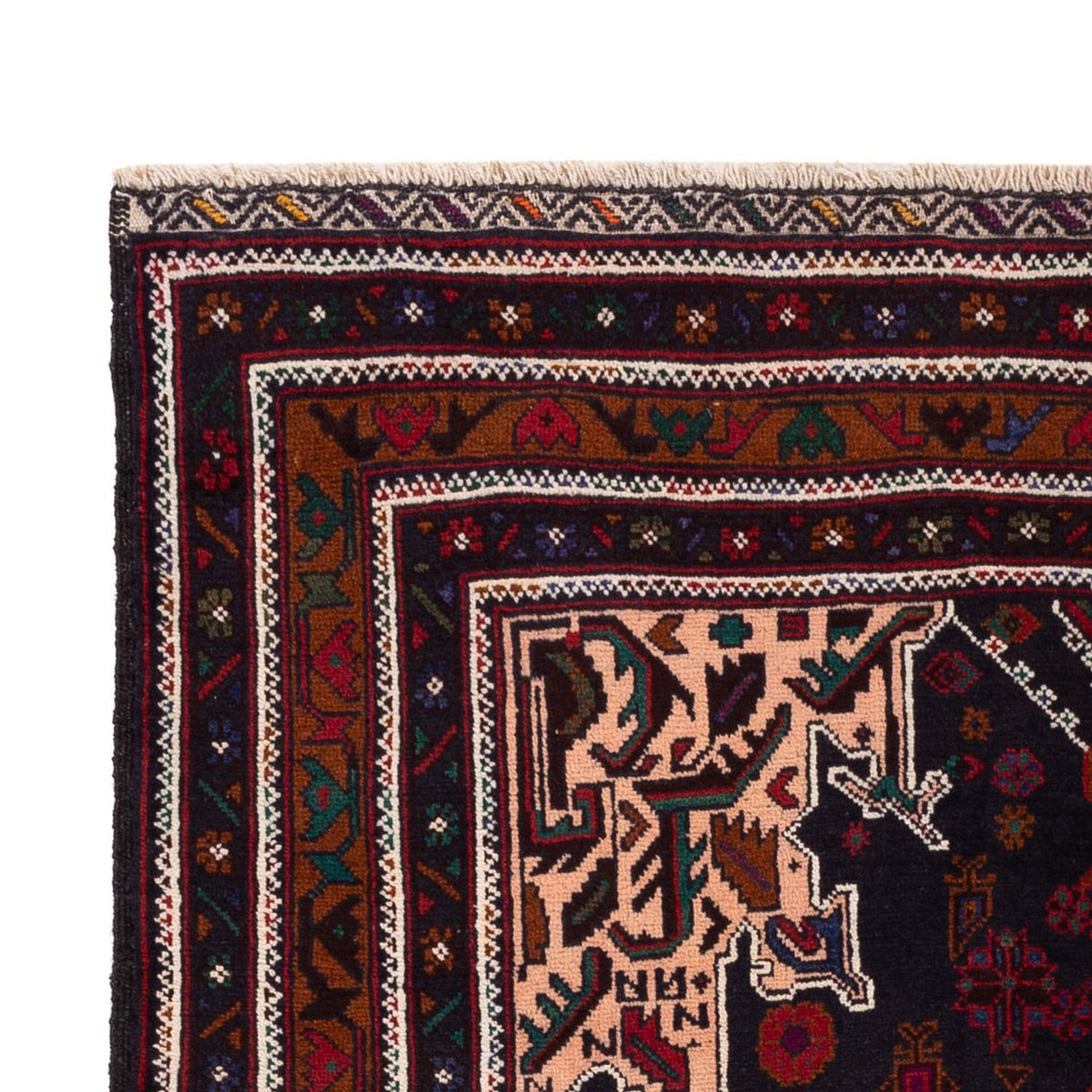 Tapis Belutsch - 193 x 118 cm - multicolore